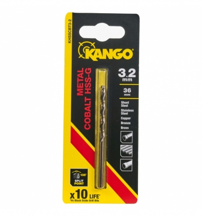 Kango 3.2mm Cobalt HSS Drill Bit (1pcs) KHSSCBT3-2[166982]