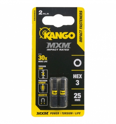 Kango KIB225HEX3 25mm HEX3 - 2 Pack[148421]