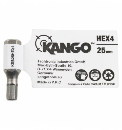 Kango KSB25HEX4 25mm HEX4 Screwbit[155559]