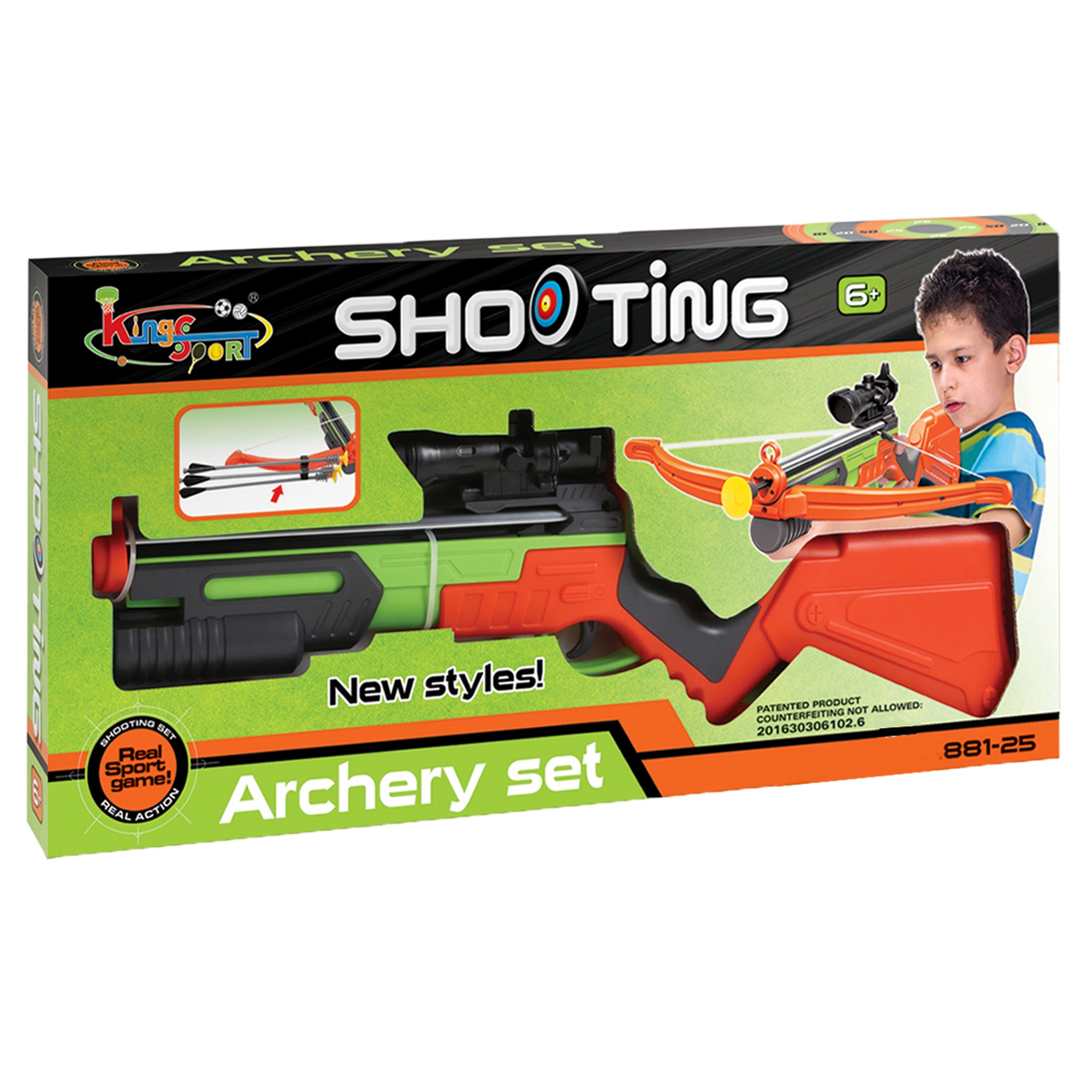 Crossbow Archery Set Dart Board Bow and Arrow Hunting Gun Laser Sight