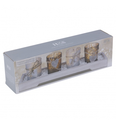 Tealight Holder Set Brown [350305]