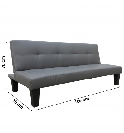 3 Position Sofa Bed 166x75/88x70cm