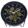 Clock Tea Table 42cm Black (208386)