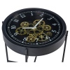 Clock Tea Table 42cm Black (208386)