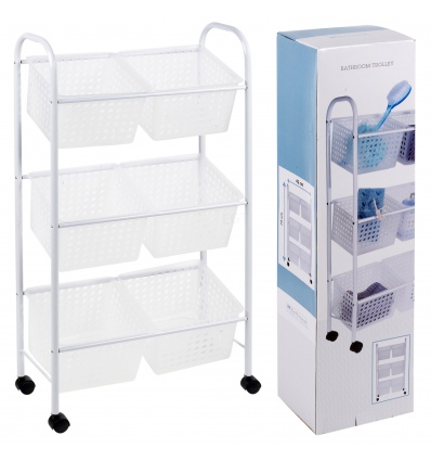 Bathroom Trolley W 6 Baskets (630428)