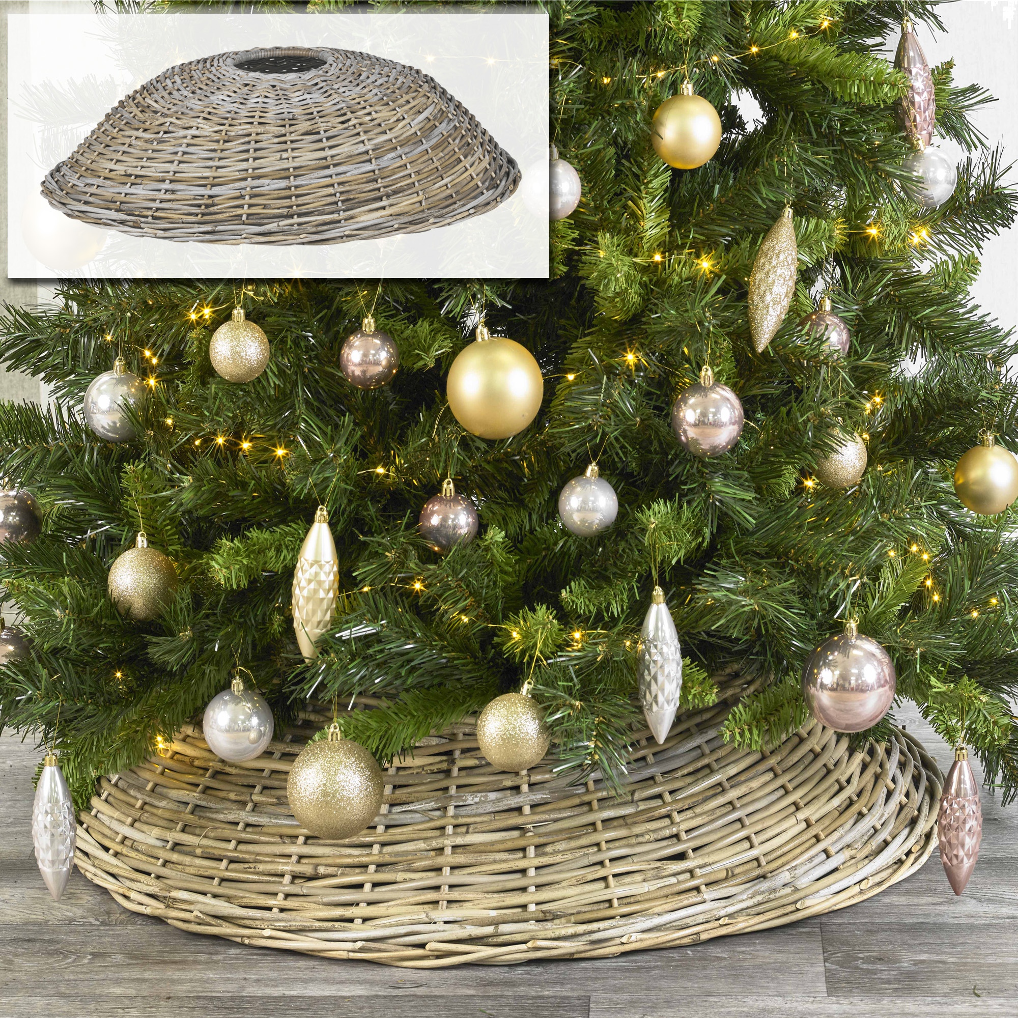 Wicker Christmas Tree Stand 