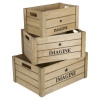 Set Of 3 Wooden Boxes