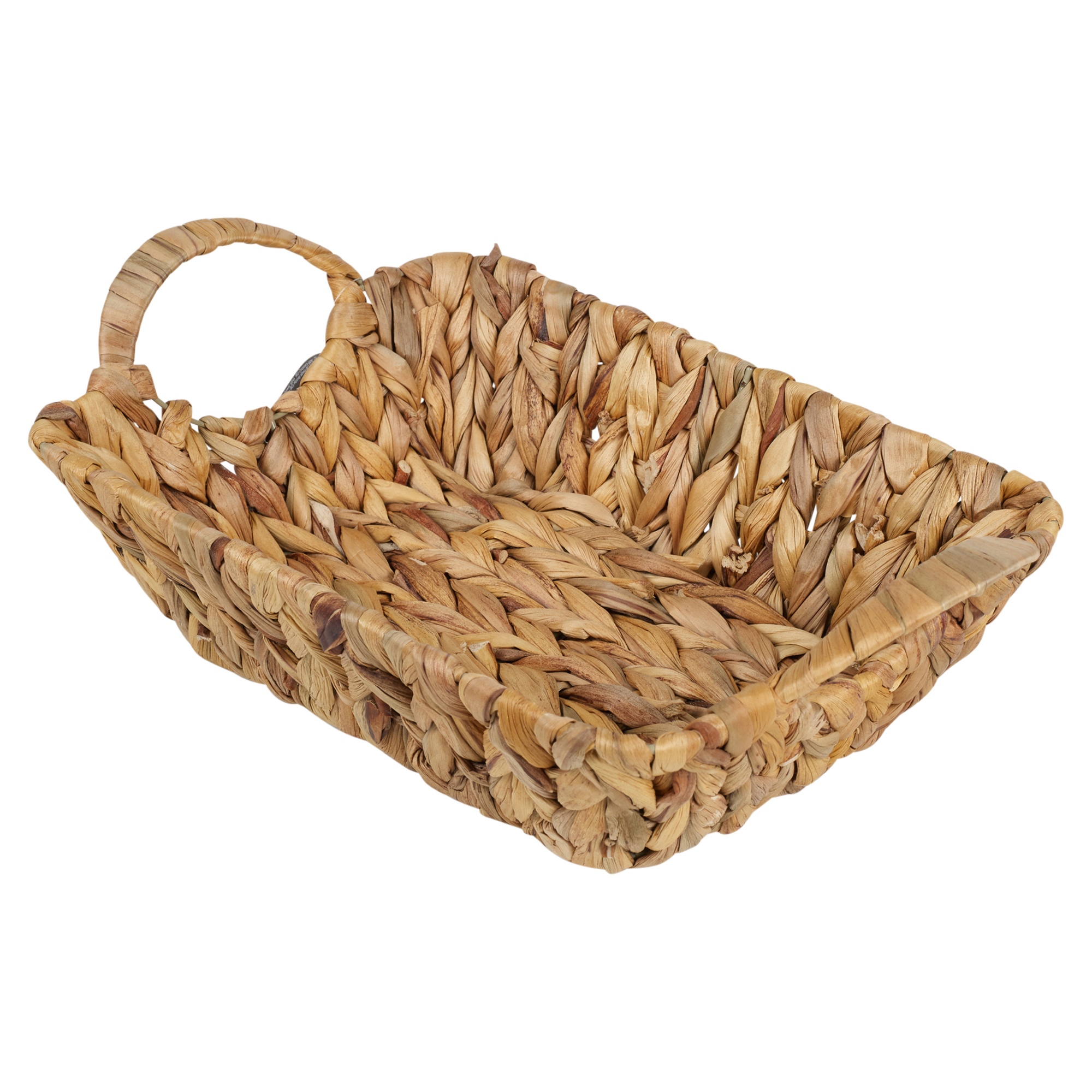 Natural Handmade Water Hyacinth Woven Storage Basket Square Round Oval