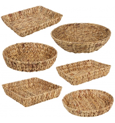 Water Hyacinth Wicker Basket [