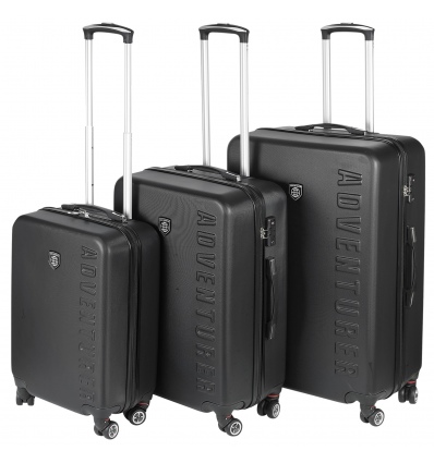 3 PCS 4 Wheel Adventurer ABS Suitcase Set [702130][436503006]