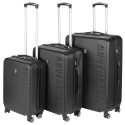 3 PCS 4 Wheel Adventurer ABS Suitcase Set [702130][436503006]