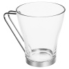 Glass Coffee Mug With Metal Handle [853146]