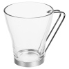 Glass Coffee Mug With Metal Handle [853146]