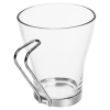 Glass Coffee Mug With Metal Handle [853146]