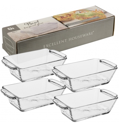 Bowl Tempered Glass set Of 4 (814989)