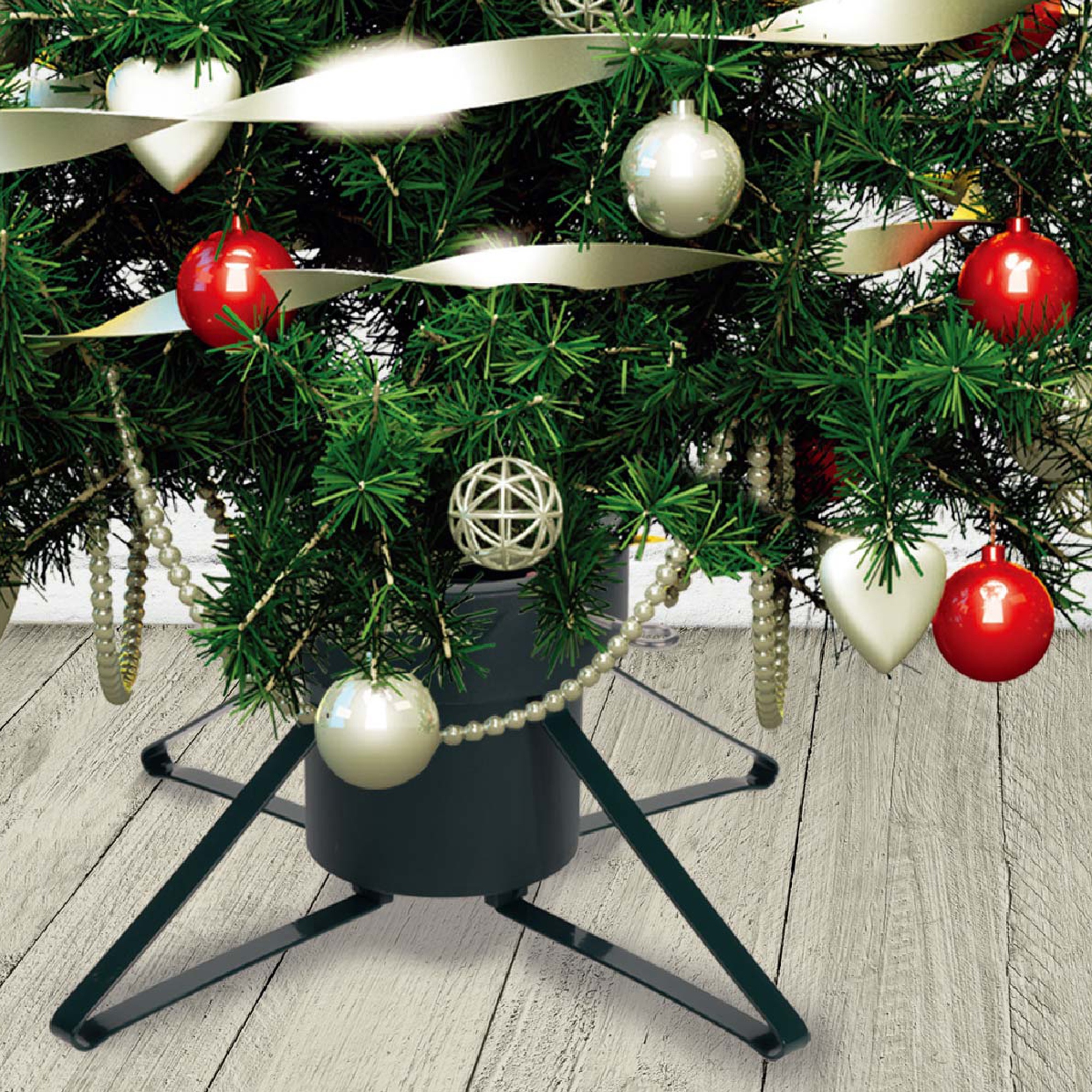 Large Metal Christmas Tree Stand for Real Xmas Trees Traditional Base