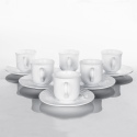 12 PCS Ebro Coffee Cups & Saucers 23.5cl [238377][769147]