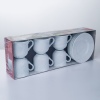 12 PCS Ebro Coffee Cups & Saucers 25cl [238377]