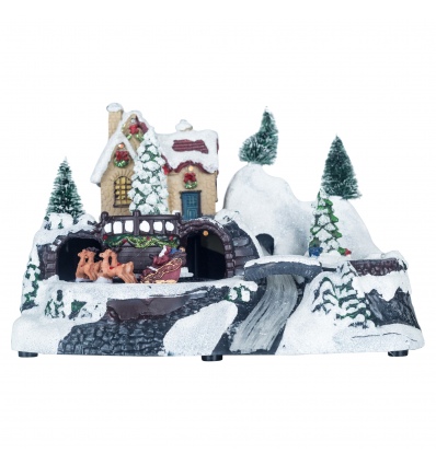 Polystone Christmas Scene 4 Assorted Styles [671643]