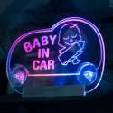 LIghting LED Plate "Baby in Car" [526898]