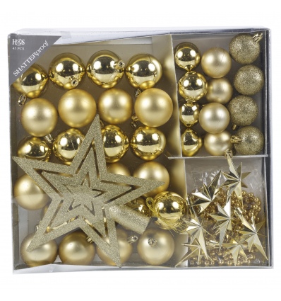 45 pc Bauble Set With A Star