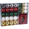 32 Pc Bauble Set With Tinsel