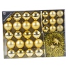 32 Pc Bauble Set With Tinsel