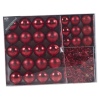 32 Pc Bauble Set With Tinsel