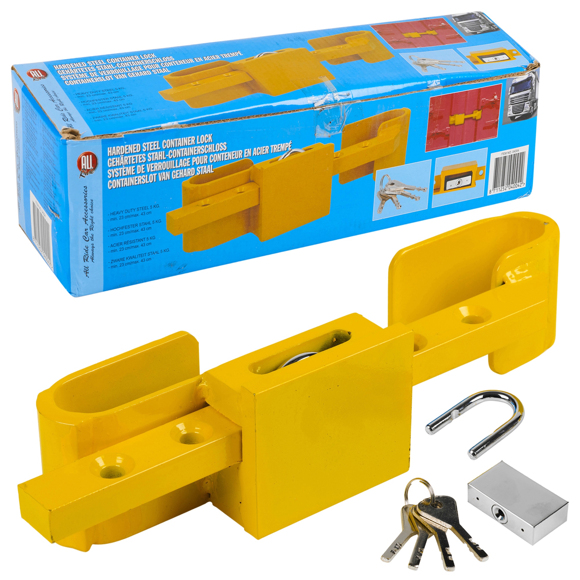 Heavy Duty Hardened Steel Container Lock Adjustable Padlock Warehouse