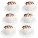 Cup 25cl & Saucer White Bormioli Rocco [095455]