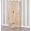 Tall 2 Door Wardrobe With 2 Drawers