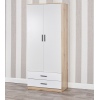 Tall 2 Door Wardrobe With 2 Drawers