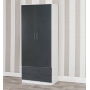 Tall 2 Door Wardrobe With 2 Drawers