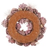 Wreath Pinecones Pink 24cm [138423]