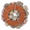 Wreath Pinecones Pink 24cm [138423]