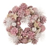 Wreath Pinecones Pink 24cm [138423]