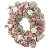 Wreath Pinecones Pink 24cm [138423]