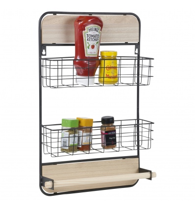 Black Metal Kitchen Organizer [249044]