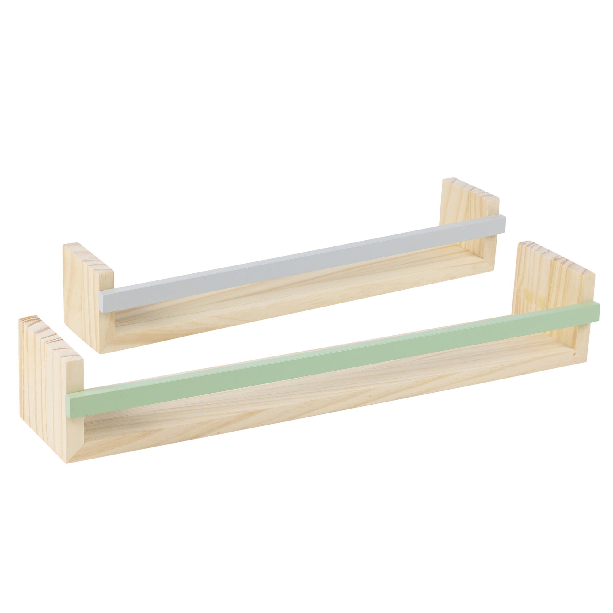 2 Pz IN Legno da Parete Mensola Display Scaffale Supporto di 2 Pz IN Legno da Parete Mensola Display Scaffale Supporto di