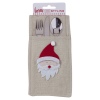 Jute Christmas Cutlery Bag [746532]