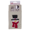 Jute Christmas Cutlery Bag [746532]