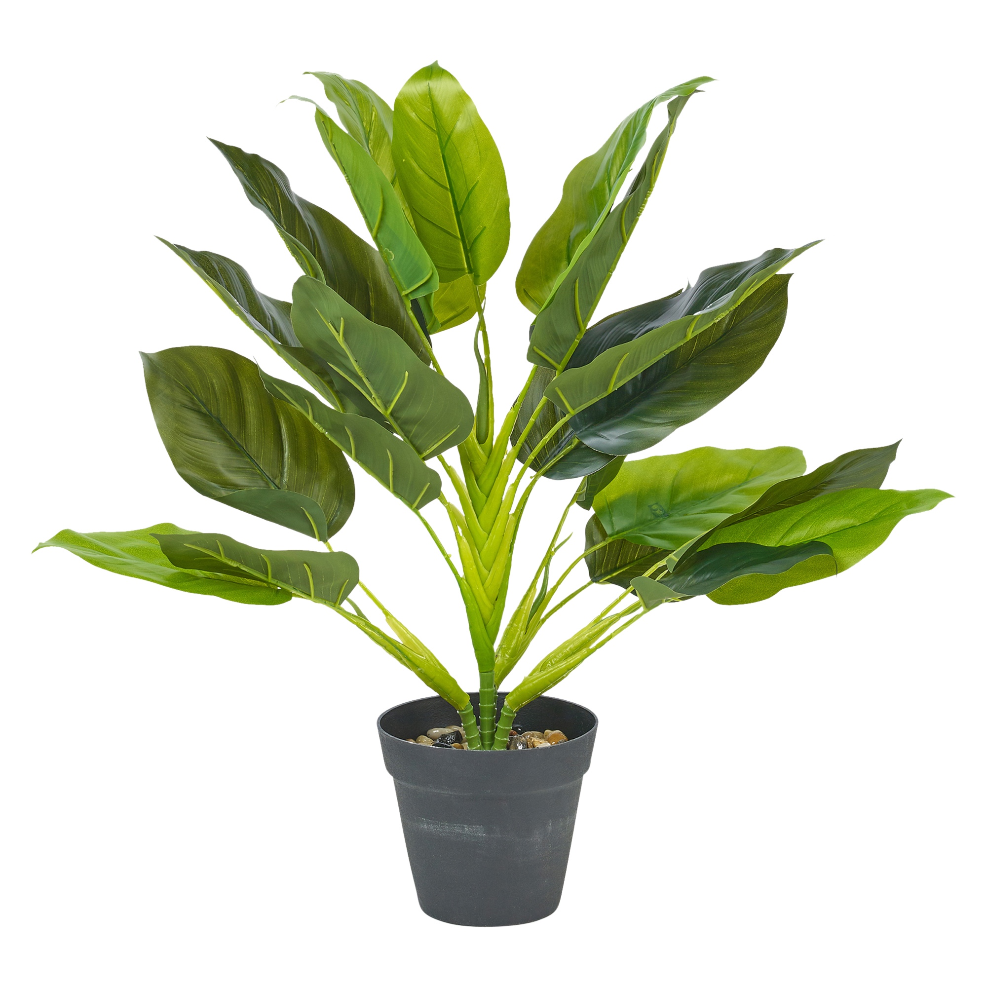 Artificielle Plante Verte Arbre Stone Pot Home Office Tropical Décoration Réaliste