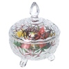 Glass Candy Bowl Jar With Lid 4 Assorted [103711]