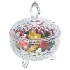 Glass Candy Bowl Jar With Lid 4 Assorted [103711]