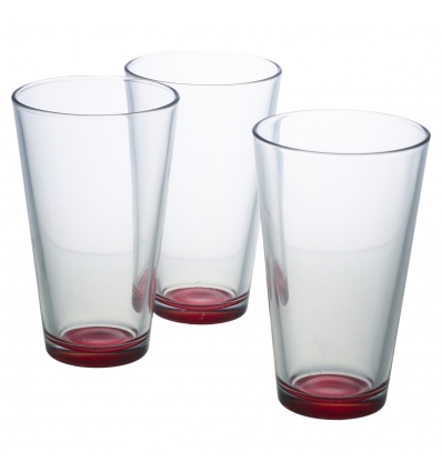 LAV 3 PCS 32cl Drinking Glasses Set - Red [257635]