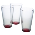 LAV 3 PCS 32cl Drinking Glasses Set - Red [069949]