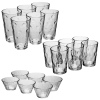 URBN-LIVING Paris 18 Piece Drinkware and Dessert Bowl Set