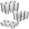 URBN-LIVING Milan 18 Piece Drinkware and Dessert Bowl Set