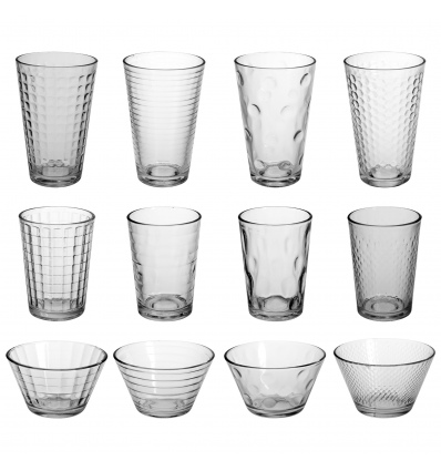 URBN-LIVING 10 or 18 Piece Drinkware and Dessert Bowl Sets