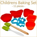 11 Pcs Childrens Baking Set - White [449555]